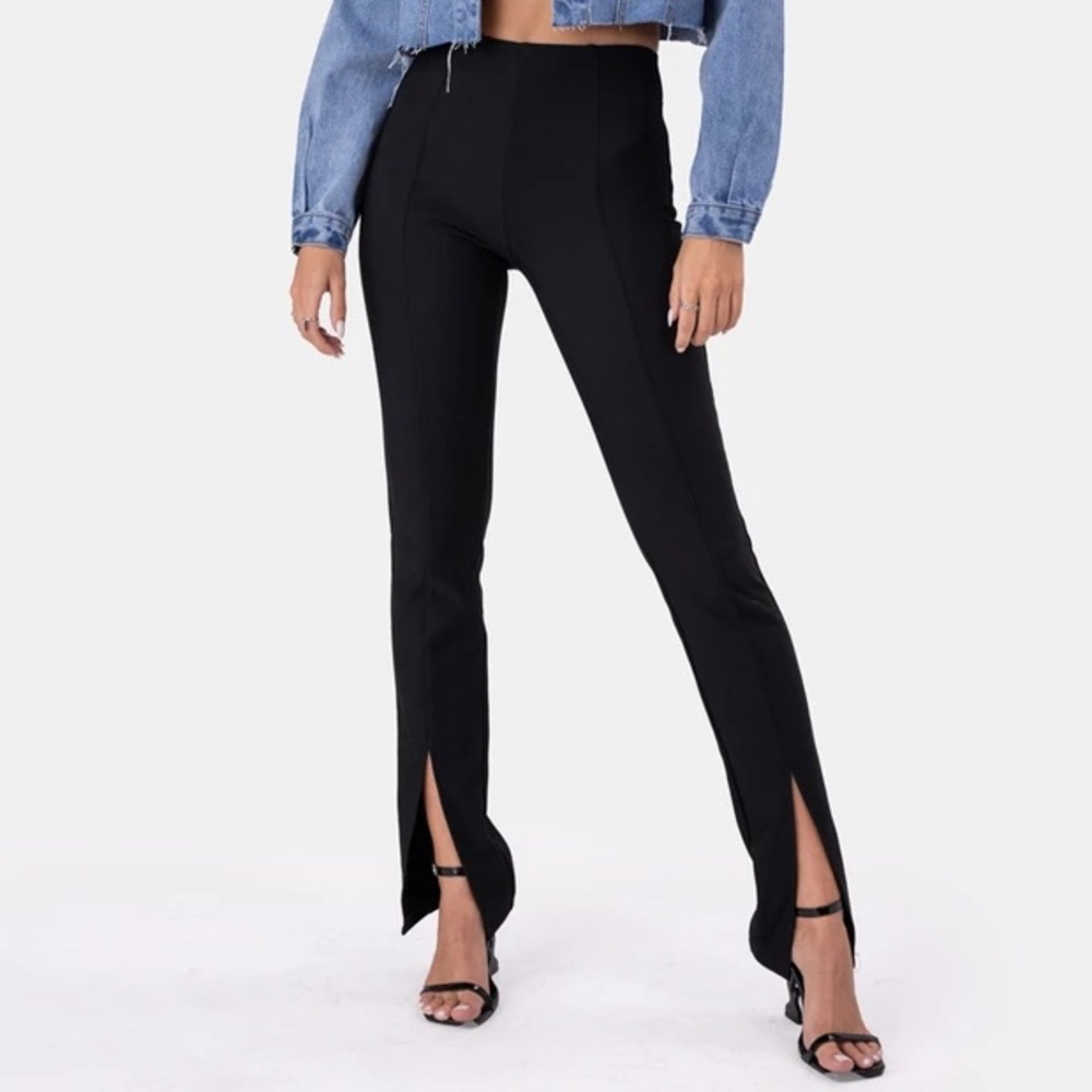 Adika Luxe Front-Slit Pants Size S